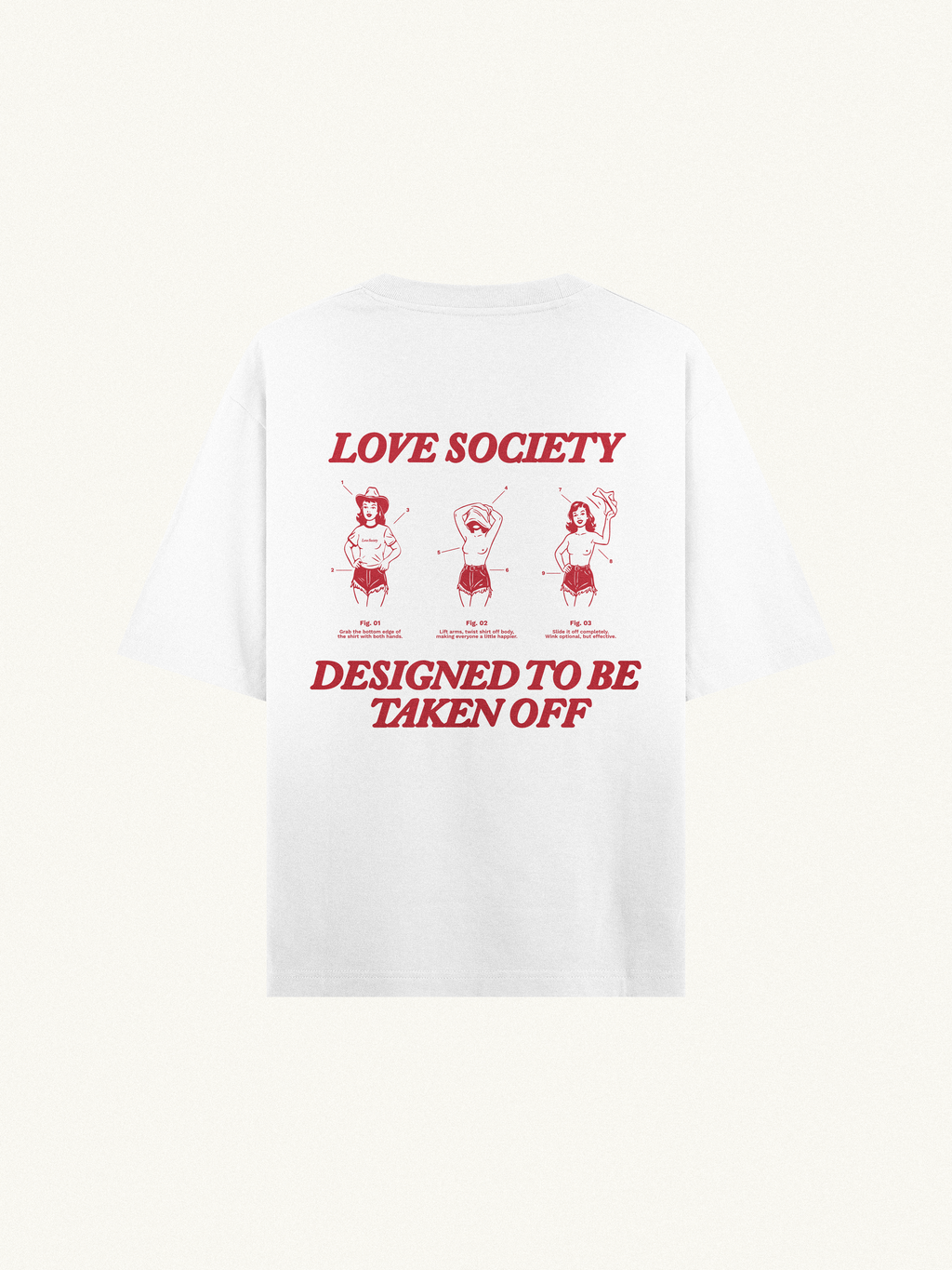 Designed To Be Taken Off Tee - Red "Members Only Price"