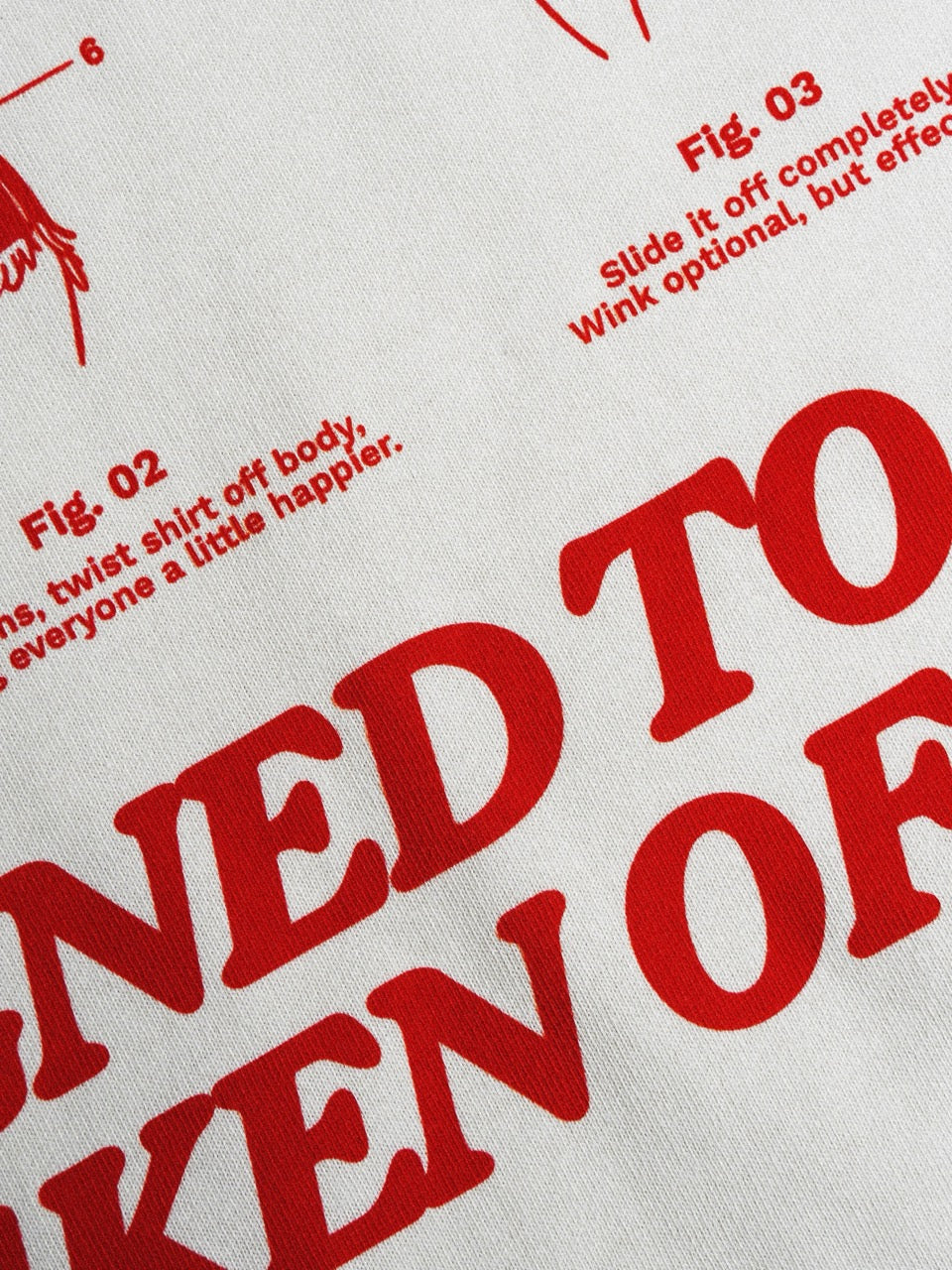 Designed To Be Taken Off Tee - Red "Members Only Price"